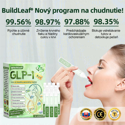 🌿BuildLeaf® GLP-1 8-v-1 Fit & Vital Perorálny Roztok (Len raz denne, viditeľné zmeny už za 7 dní) Pre obezitu, kardiovaskulárne ochorenia, cukrovku, spánkové apnoe, zdravie čriev, problémy s kĺbmi a ďalšie
