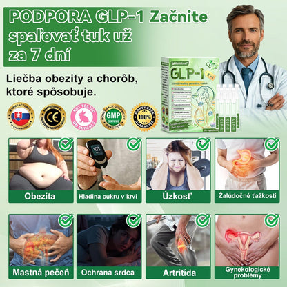 🌿BuildLeaf® GLP-1 8-v-1 Fit & Vital Perorálny Roztok (Len raz denne, viditeľné zmeny už za 7 dní) Pre obezitu, kardiovaskulárne ochorenia, cukrovku, spánkové apnoe, zdravie čriev, problémy s kĺbmi a ďalšie