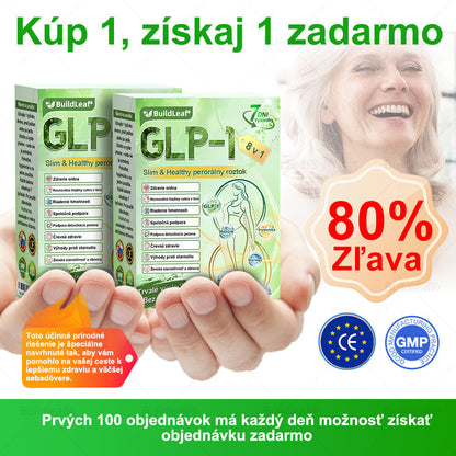 🌿BuildLeaf® GLP-1 8-v-1 Fit & Vital Perorálny Roztok (Len raz denne, viditeľné zmeny už za 7 dní) Pre obezitu, kardiovaskulárne ochorenia, cukrovku, spánkové apnoe, zdravie čriev, problémy s kĺbmi a ďalšie